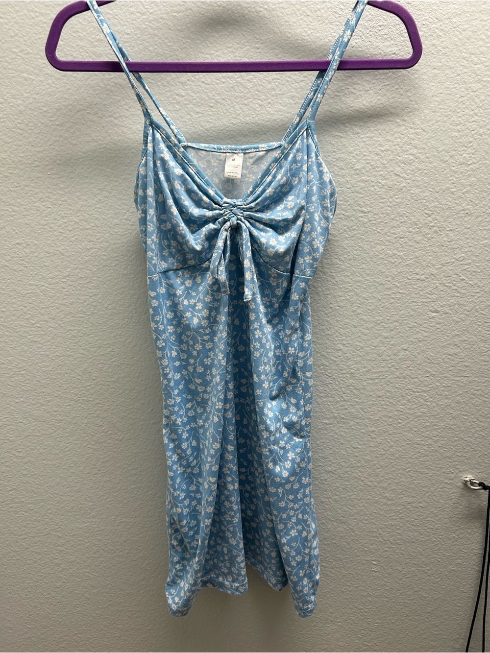 Target Blue and White Floral Tie-Front Chemise
